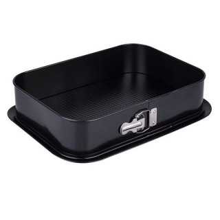 Tortownica 340x240mm non-stick czarna prostokątna