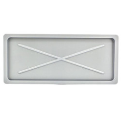 Podstawka pod suszarkę 55x24cm srebrna 2