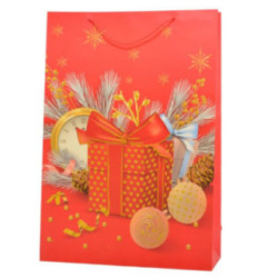 Torebka ozdobna 72x50x18cm świąteczna mix 2