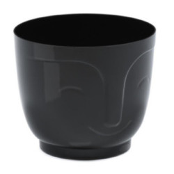 Doniczka Atena 17cm h:14,3cm czarny 197-04 2