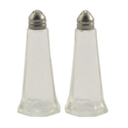 Przyprawniki  2 sztuki szklane sól/pieprz 40ml  0115 2