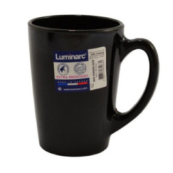 Kubek szklany New Morning czarny 320ml 2