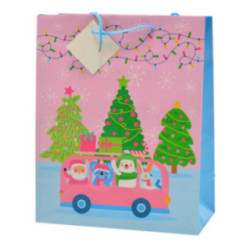 Torebka ozdobna bożonarodzeniowa 33x26x13cm TG30 mix