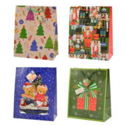 Torebka ozdobna bożonarodzeniowa 33x26x13cm TG30 mix 2