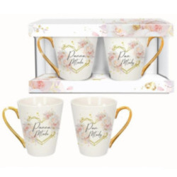 Kubki 2szt 290ml ceramiczne Ślub Panna Młoda/Pan Młody