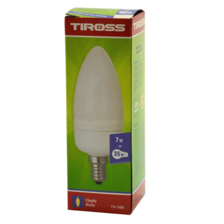Żarówka E14 7W 290Lm Tiross ciepła biała