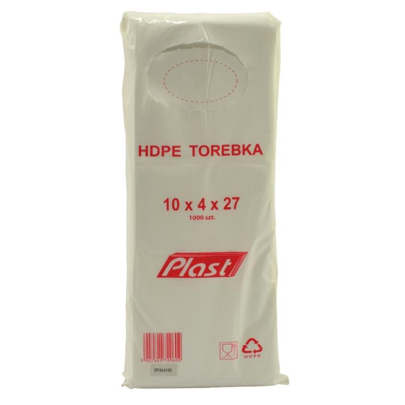 Torebki hdpe 10x4x27cm/1000szt