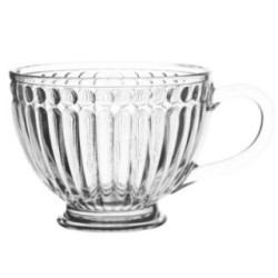 Kubek szklany 430ml na stopce Lily jumbo 2