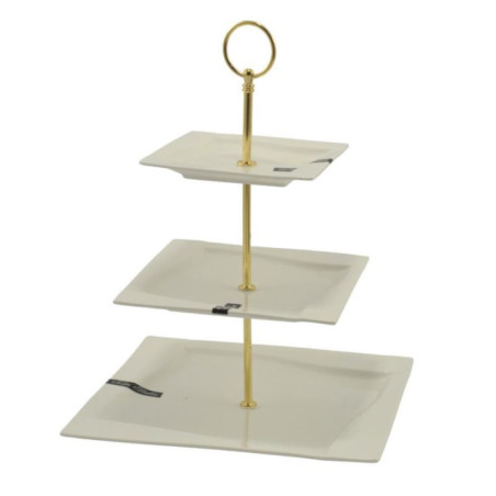 Patera 3-poziomowa kwadratowa Viva