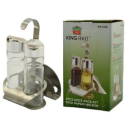 Przyprawniki  3 elementy nierdzewne Kinghoff KH-4166