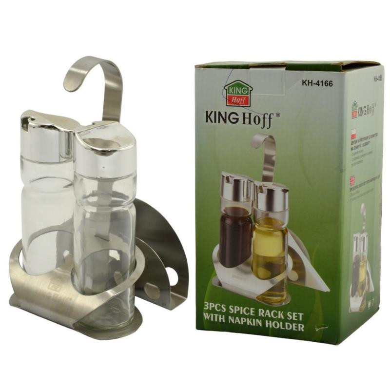 Przyprawniki  3 elementy nierdzewne Kinghoff KH-4166