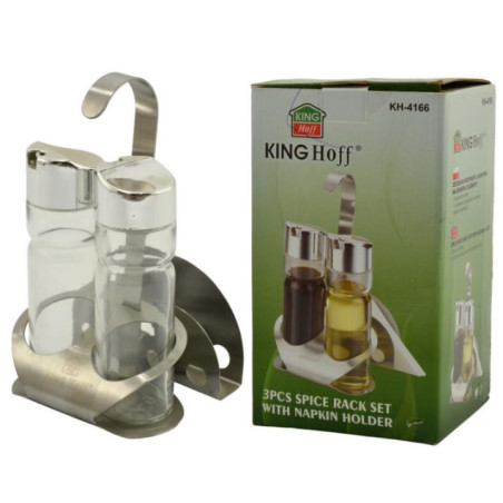 Przyprawniki  3 elementy nierdzewne Kinghoff KH-4166