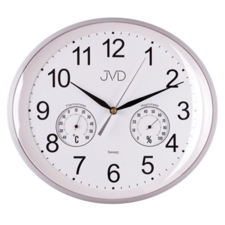 Zegar ścienny 30cm JVD termometr HTP64.1