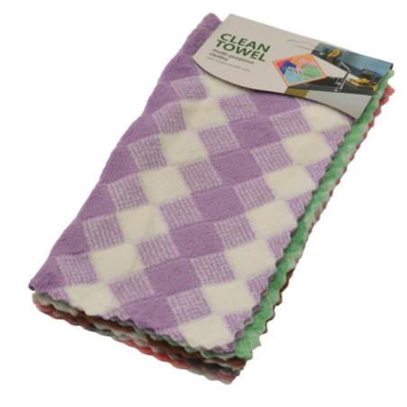 Ścierki kuchenne 30x30cmk 5 sztuk mikroflanela mix