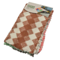 Ścierki kuchenne 30x30cmk 5 sztuk mikroflanela mix 2