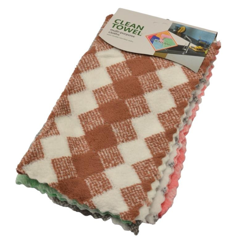 Ścierki kuchenne 30x30cmk 5 sztuk mikroflanela mix