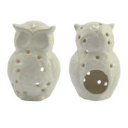 Świecznik ceramiczny Sowa 15cm C-595szb 2