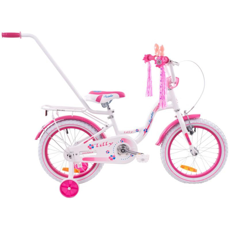 Rower 16" Lilly biało-różowy 22-16L102