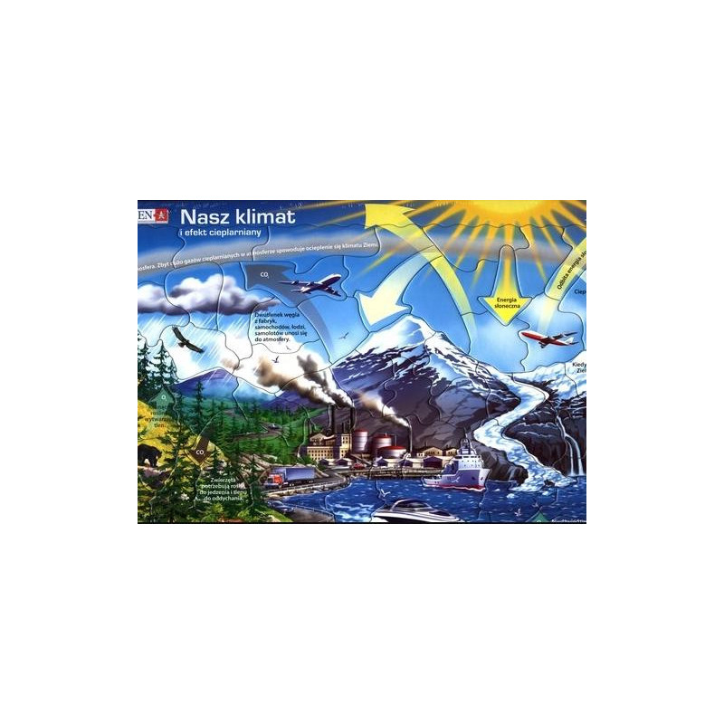 Układanka puzzle Nasz klimat i szklarnia - rozmiar Maxi