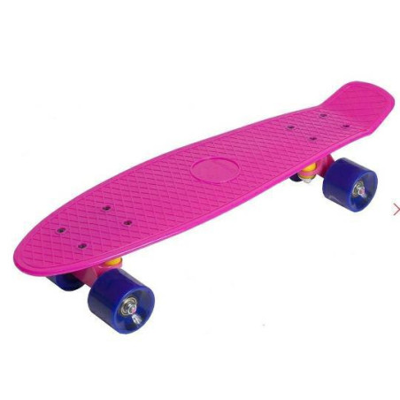 Deskorolka Enero plastikowa 56x15cm ciemny róż