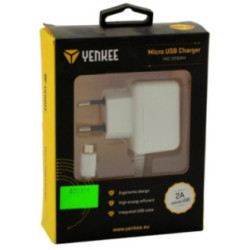 Ładowarka sieciowa YAC2016WH microUSB 2A 2