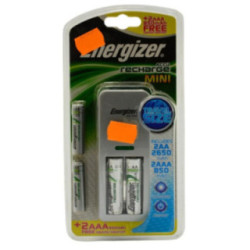 Ładowarka Energizer Mini + 2x R6/AA 2650 mAh + 2x R03/AAA