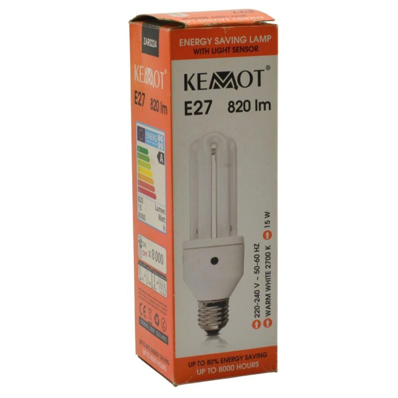 Żarówka Kemot E27 15W 820lm z sensorem zmierzchu