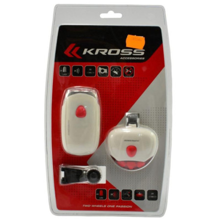 Lampa rowerowa zestaw Lumi przód/tył 3LED