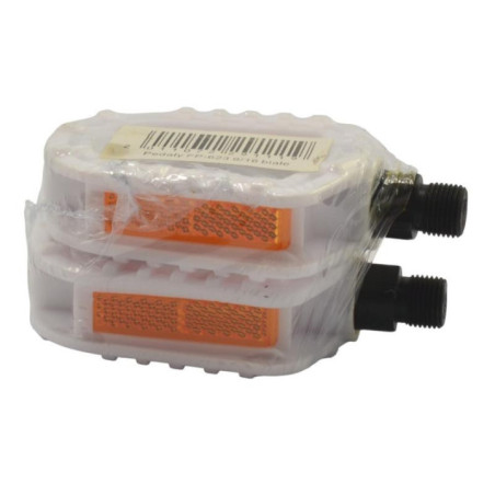 R.Pedały FP-623 9/16 białe dziecinne