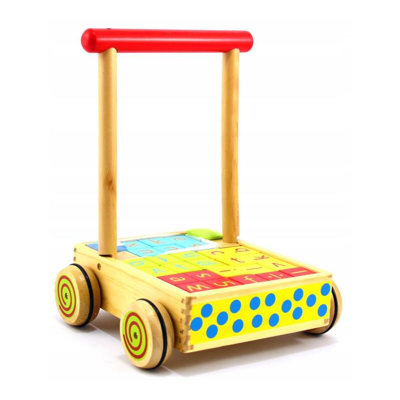 Choidzik drewniany z klockami Classic World