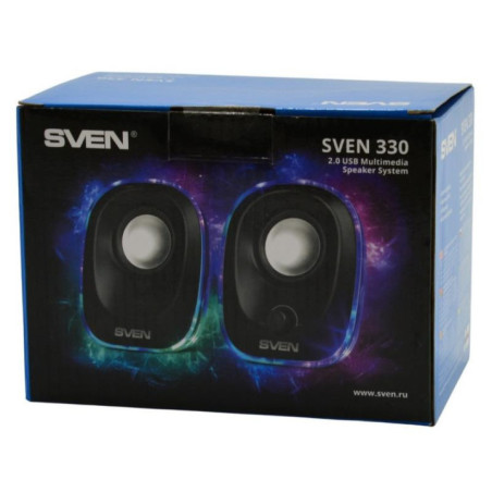 Głośniki Sven 2.0 330 black USB 2x2 5W