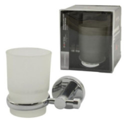 Kubek łazienkowy szklany z uchw.125887 Axentia Miami 2