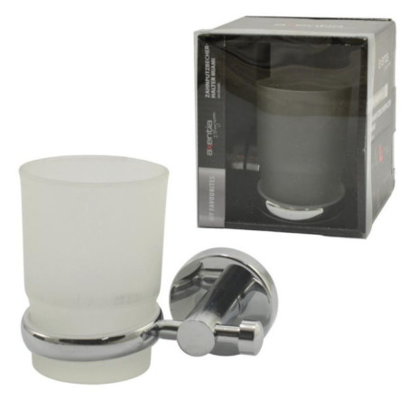 Kubek łazienkowy szklany z uchw.125887 Axentia Miami