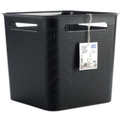Koszyk plastikowy Brisen 18L czarny 10240 29x29x28cm 2