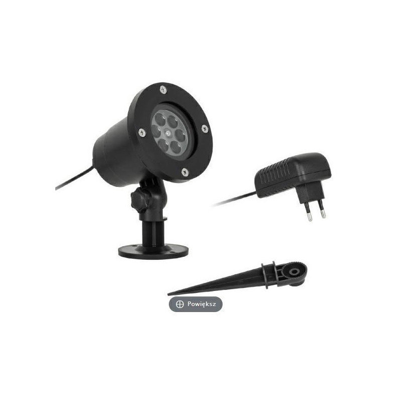 PROJEKTOR ŚWIĄTECZNY ŚNIEŻKI RGB ZAR0451