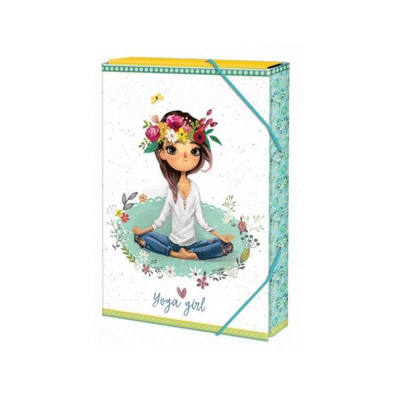 Teczka A4 4cm Yoga girl 258444