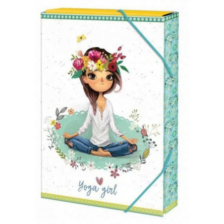 Teczka A4 4cm Yoga girl 258444