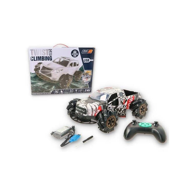 Pojazd terenowy czarno-biały R/C