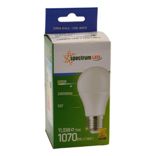 Żarówka LED E27 11,5W 1070lm Spectrum biała