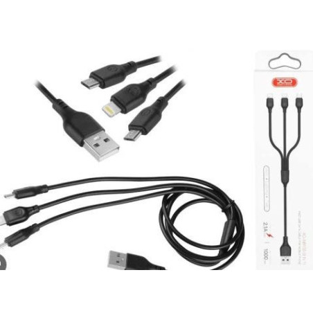 Kabel USB 3w1 XO-NB103