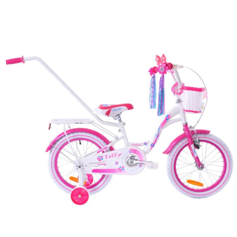 Rower 16" Lilly różowo-biały 22-16L101