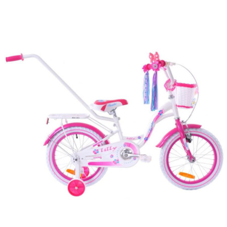 Rower 16" Lilly różowo-biały 22-16L101