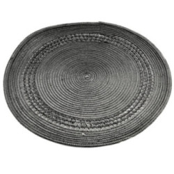 Mata 38cm okragła Mandy czarna 2