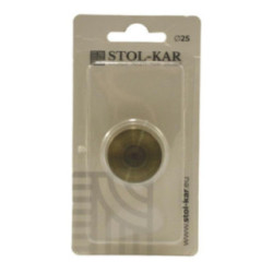 Końcówka 25 Luna antyk mosiądz