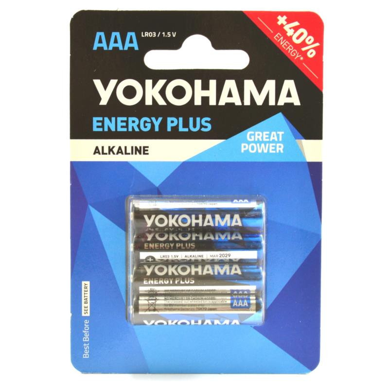 Baterie Yokohama LR3 AAA 4szt 1,5V na kpl