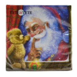 Serwetki 33x33 TaT B.Narodz Mikołaj i miś TL231900 2