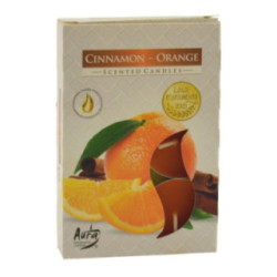 Świeca Tealight Pomarańcza-Cynamon 6 sztuk 2
