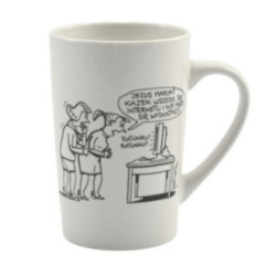 Kubek ceramiczny 370ml  "Telewizja kłamie..." Ambition 3210231 2