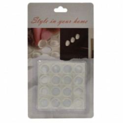 Zderzaki gumowe 16szt 15mm samoprzylepne okrągłe 2