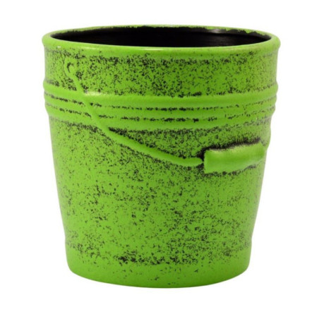 Doniczka ceramiczna z podstawką Wiaderko 21 mix